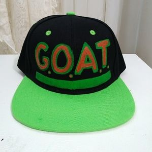 Custom Painted Hat- G.O.A.T.